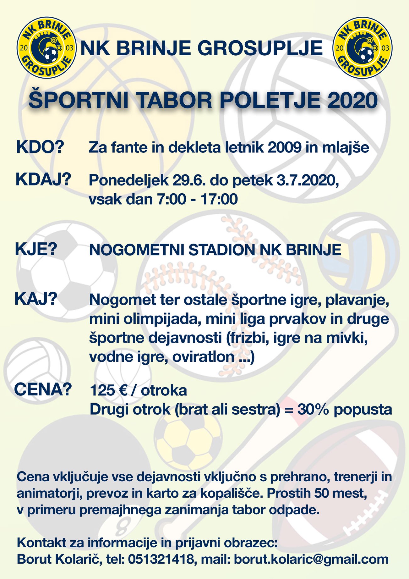 Sportni tabor 2020